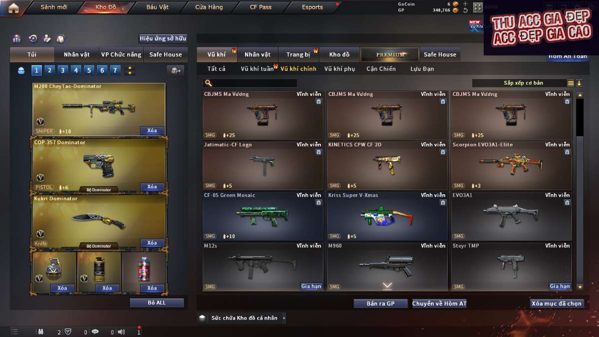 shop acc cf uy tin gia re